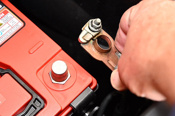Remove battery cable
