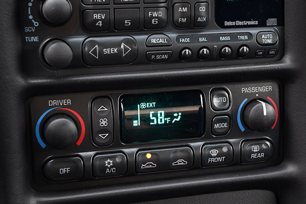 Refurbished C5 Corvette HVAC controls