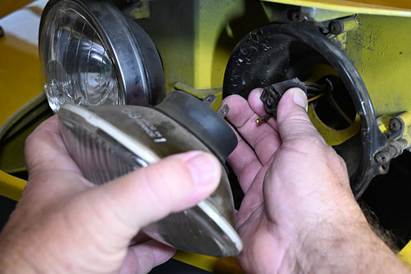 Unplug headlights