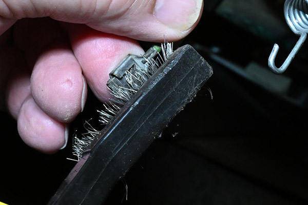 Cleaning wiring connections