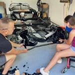 Installing new front end with my daughter